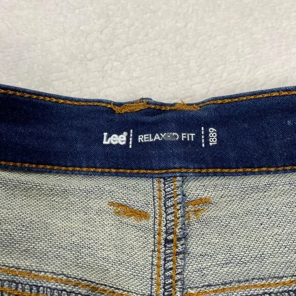 Lee Womens Relaxed Fit Denim Skirt Medium Wash Size 14 - Picture 3 of 6